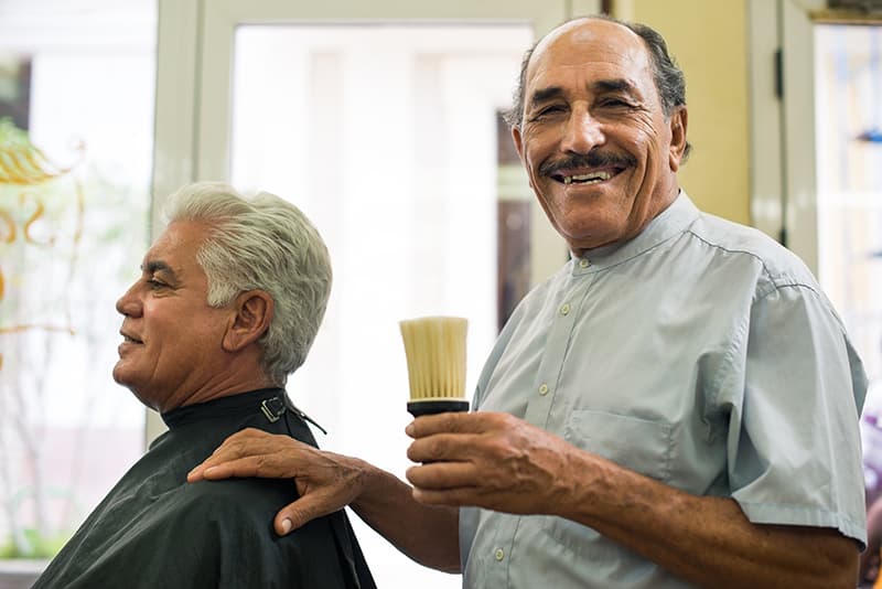 Two Men in Barbershop